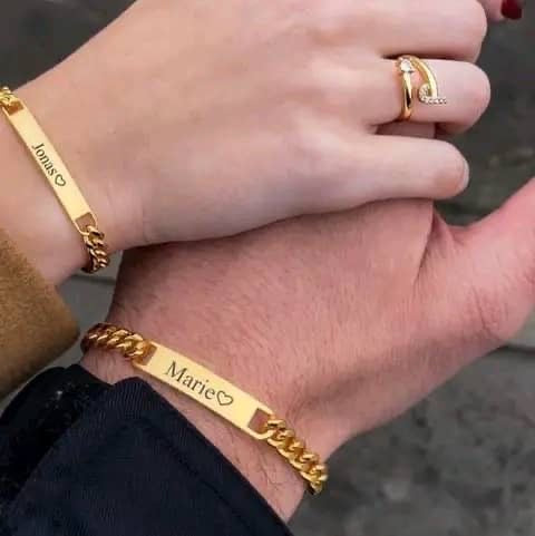Pesonalized Couple Name Brcelets