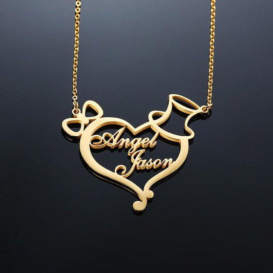 Couple Name Necklace