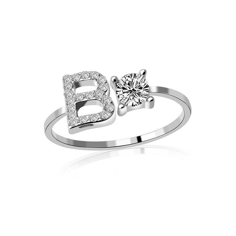 Gold Plated Initial Letter Ring