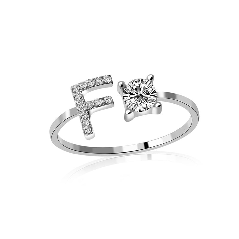 Gold Plated Initial Letter Ring