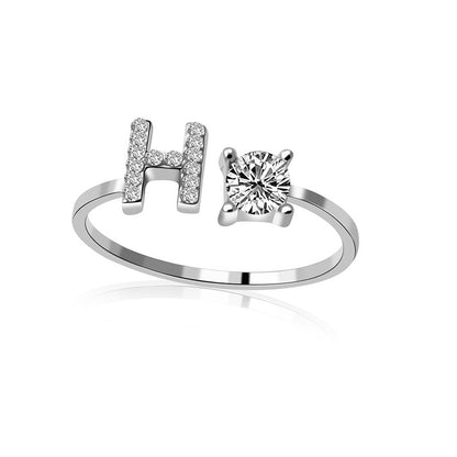 Gold Plated Initial Letter Ring